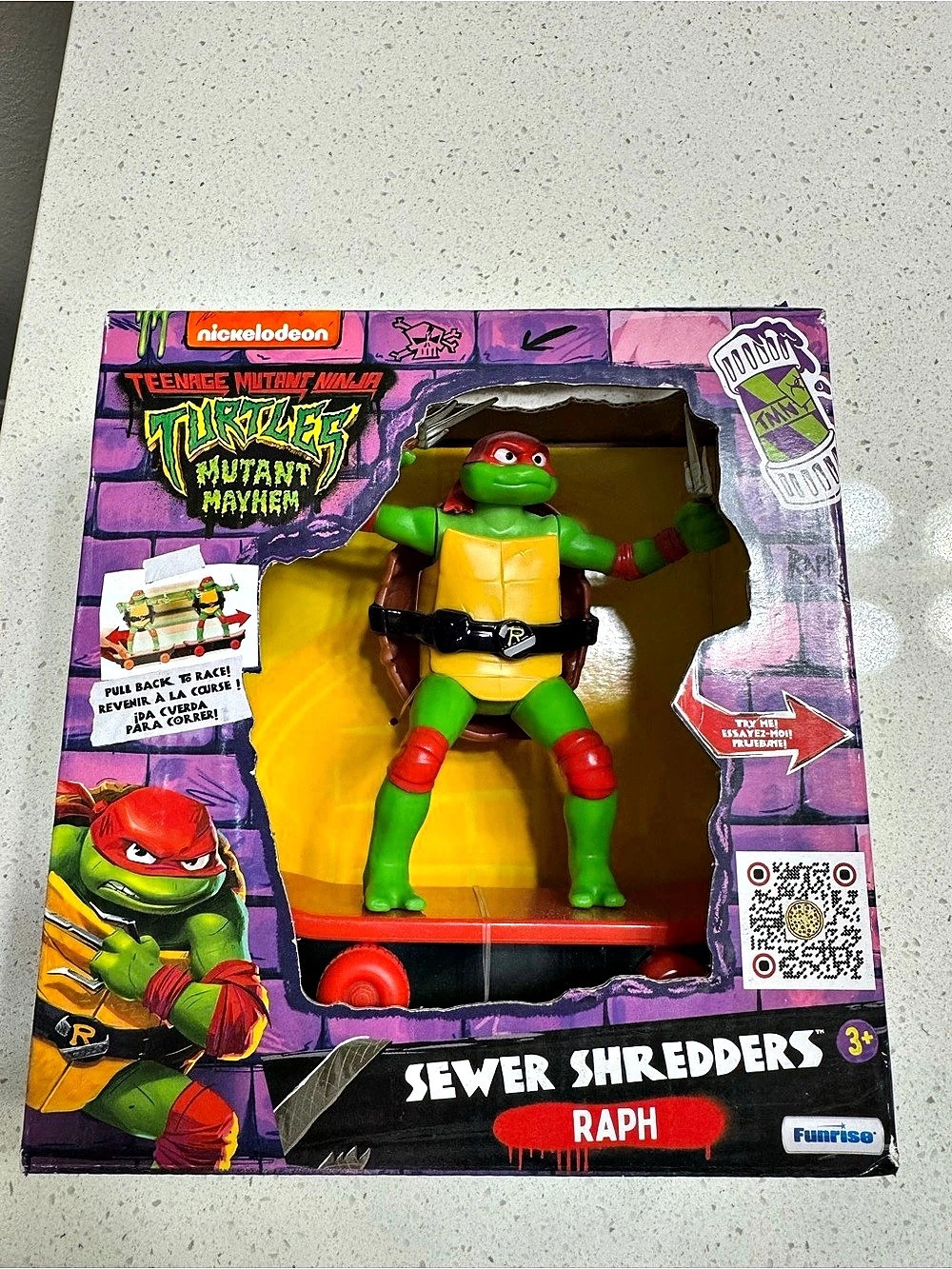 Teenage Mutant Ninja Turtles Sewer Shredders Raph Action Figure NWT
